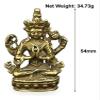 CTRSM Vintage Brass Buddha Statue view 2