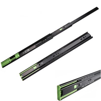 Drawer Slides, 2-Pack, Self-Closing Heavy-Duty, 300/350/400/500 mm, Black