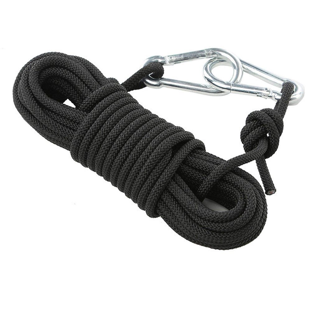 YOUMEISI Wind-Resistant Clothesline Rope, 15 m, Black