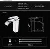 Brass Bathroom Sink Faucet, Flat Waterfall Design, Deck-Mount, Single-Handle view 2