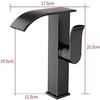 Black Brass Single-Handle Bathroom Sink Faucet, Deck-Mount view 2