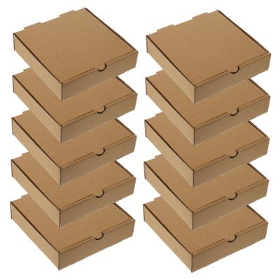 GARVALON 10-Pack Small Paper Pizza Boxes