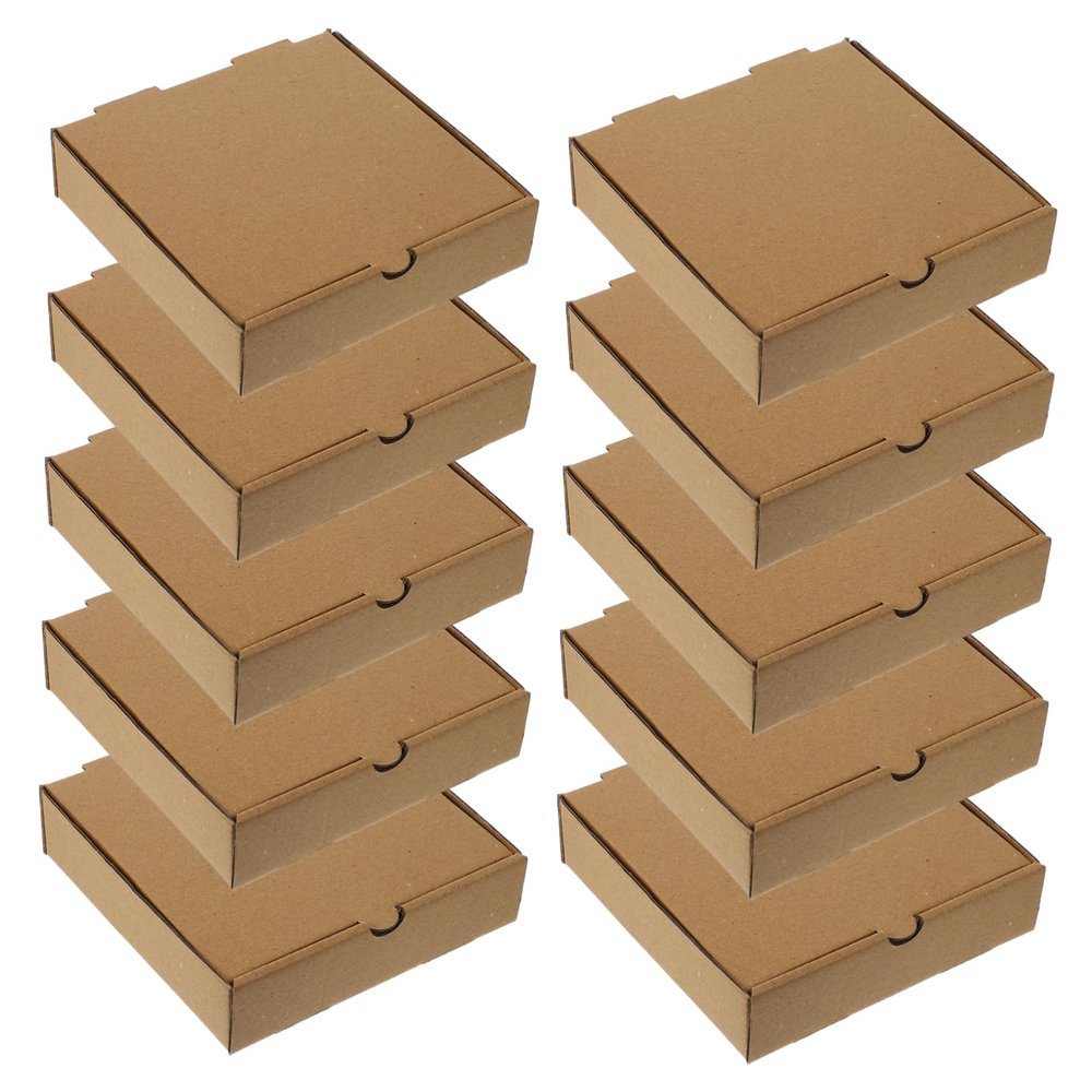 GARVALON 10-Pack Small Paper Pizza Boxes