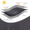 HNKDKJ Waterproof 420D Oxford Patio Furniture Cover, Black, 170 x 97 x 71 cm view 3