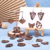 PandaHall Walnut Wood Earring-Making Set, 20 Pendants view 2