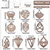 PandaHall Walnut Wood Earring-Making Set, 20 Pendants view 3