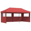 ZEYUAN Burgundy Pop-Up Party Tent with 3 Side Panels - 4004947 view 2