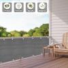 Balcony Privacy Screen 140 x 650 cm, UV-Resistant, Tear-Resistant, 90% Shade, White view 4