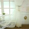 Homxi Sheer Tulle Curtains, Set of 2, 2 x 137W x 183H cm, Yellow Stick-Pattern Curtains with Hooks view 3