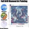 Ekuxom 5D Dragon Diamond Painting Kit for Adults, Round Full Drill, 14 x 14 in view 2