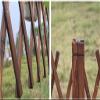 Wooden Fence/Telescopic Guardrail/Lattice Fence/Garden Trellis, Decorative Fence/Pet Fence/Barrier (200 x 90 cm) Stabilize view 4