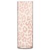 Plastic Flower Vase, Metallic Rose Gold, Animal Print, 30 cm, Modern Home Decor view 1