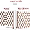 Garden Fence, Extendable Wooden Fence, Telescopic Trellis, Decorative Pet Fence, Yard Railing (56 x 160 cm, 70 x 160 cm, 80 x 160 cm), Stabilizer view 2