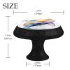 Colorful Crystal Glass Cabinet and Drawer Knobs with Whale and Sea Animal Designs view 4