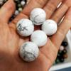 White Turquoise Natural Stone Crystal Sphere view 2