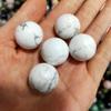 White Turquoise Natural Stone Crystal Sphere view 3