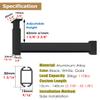 L-Shaped Adjustable-Height Closet Rod, 15–140 cm, Metal, Complete Set view 2