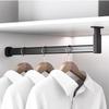 L-Shaped Adjustable-Height Closet Rod, 15–140 cm, Metal, Complete Set view 3