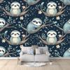 Cute Sloth Nonwoven Photo Wallpaper, 150 x 105 cm view 1
