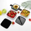 GFLFMXZW Bloom Sunflower Bento Box for Adults, 3-in-1 Stackable Lunch Box with Spoon and Handle view 3