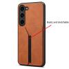 HAMEXLN Matte Leather Wallet Case for Samsung Galaxy S24 Series, Blue view 2