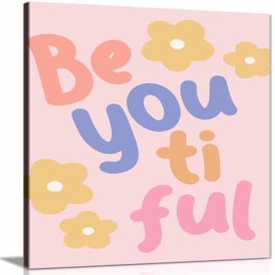 Beyoutiful Framed Canvas Print, Wall Art for Bedroom, Living Room and Bathroom, 31 x 20 cm