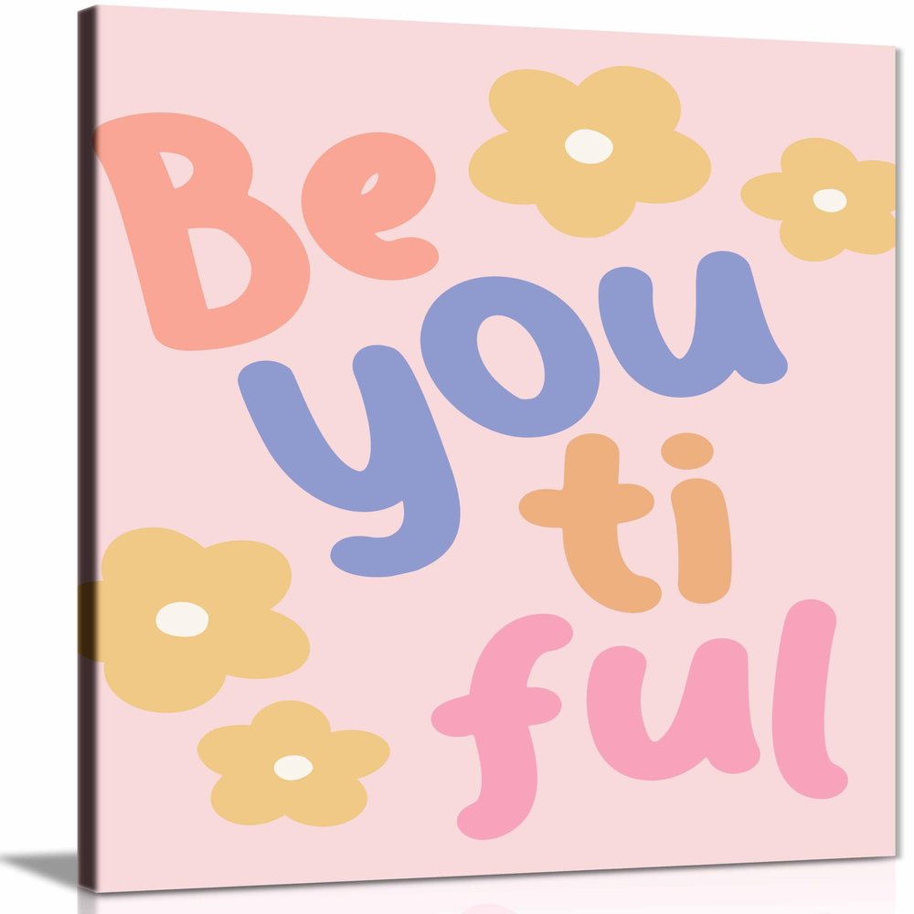 Beyoutiful Framed Canvas Print, Wall Art for Bedroom, Living Room and Bathroom, 31 x 20 cm