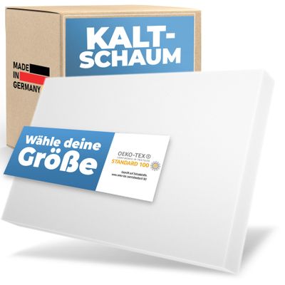 saarschaum Cold Foam Sheet, HR 5560, 80 x 200 x 6 cm, Cut-to-Length Upholstery Foam