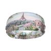 Paris Eiffel Tower Floral Print Sports Headband for Men and Women view 2