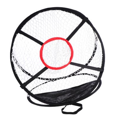 HANABASS Golf Practice Net, Nylon and Fiber, Lightweight and Sturdy, Portable for Outdoor Training, Black