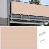 Balcony Privacy Screen 1.05 x 7.4 m, Weather-Resistant and Easy-Care, Cream view 1