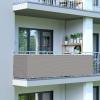 UV-Protection Balcony Privacy Screen, 1.2 x 6 m, HDPE Shade Net with Cable Ties, Light Gray view 2
