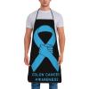 Oudrspo Colon Cancer Awareness1 Apron for Home Kitchen Cooking, Baking and Gardening view 2