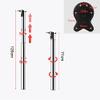 Adjustable Folding Stainless Steel Table Leg, 71–120 cm, Silver view 2