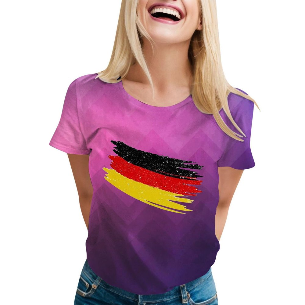 DFB Germany Away Jersey Euro 2024 Women's Pink T-Shirt