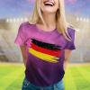 DFB Germany Away Jersey Euro 2024 Women's Pink T-Shirt view 2