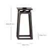 YQINQIN83B Ash Wood Plant Stand, 65.6 cm Tall view 2