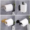 Adhesive No-Drill Toilet Paper Holder, Gold view 4