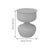 Lizhuzhuzs28 Modern Round Tray Side Table, Red view 2