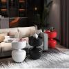Lizhuzhuzs28 Modern Round Tray Side Table, Red view 4