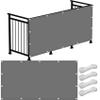 Sun Shade Sail for Garden Pavilion Sunset Deluxe, 180 x 180 cm, Custom-Made, Light Gray view 1