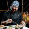 Dianzan Japanese-Style Restaurant Chef Hat, Elastic Sushi, Ramen and Teppanyaki Cap view 3