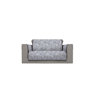 Italian Bed Linen Glamour Non-Slip Sofa Cover, Polyester, Made in Italy, Dark Blue, 2-Seater