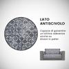 Italian Bed Linen Glamour Non-Slip Sofa Cover, Polyester, Made in Italy, Dark Blue, 2-Seater view 4