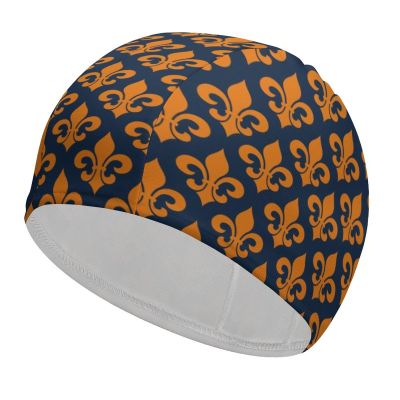 Buytruew Lily Fleur de Lis Swim Cap for Men and Women