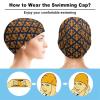 Buytruew Lily Fleur de Lis Swim Cap for Men and Women view 3