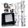 RRrawgff Hydroponic Grow Kit, 45 Holes, 15-Tier System with Movable Water Tank view 3