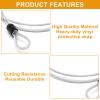 SWZHAI 3 mm Braided Steel Cable Lock, 4.5 m, Vinyl-Coated, 3-Digit Combination, Silver view 4