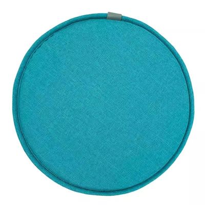 Zipinkl Round Chair Cushion with Ties, Green Blue, 45 x 45 cm