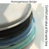 Zipinkl Round Chair Cushion with Ties, Green Blue, 45 x 45 cm view 4